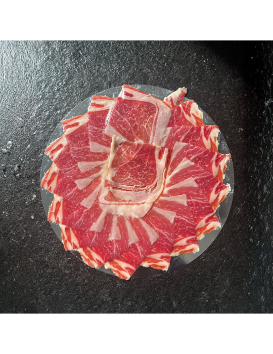 10 platos de paleta de cebo de campo ibérica 50% raza ibérica loncheada