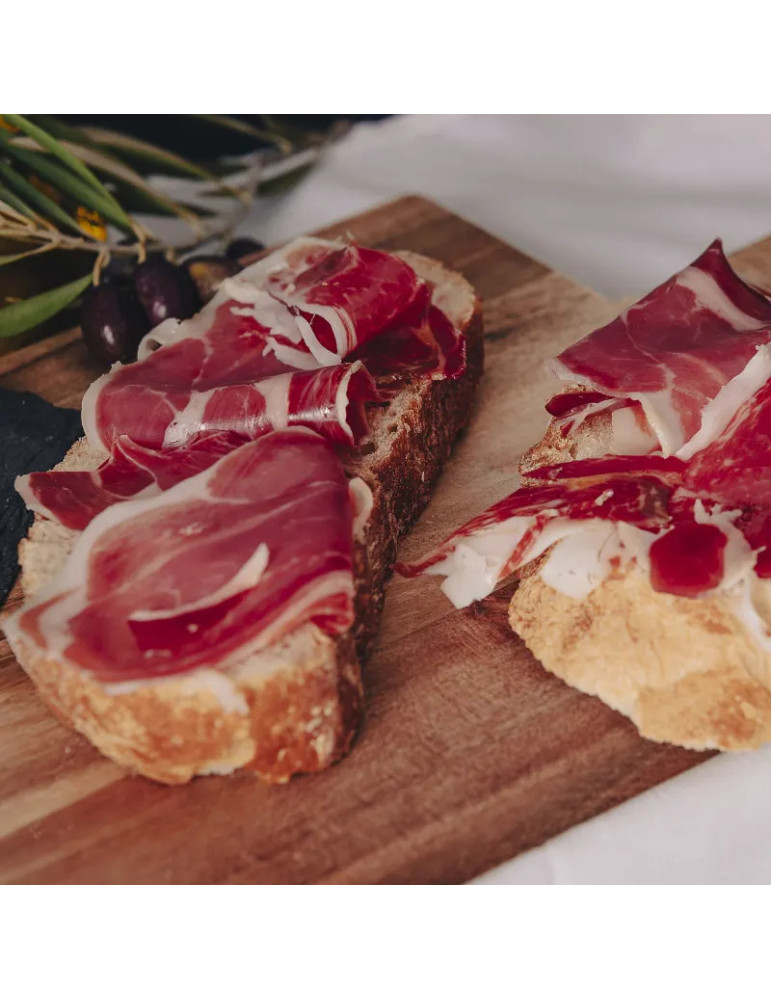 10 platos de paleta de cebo de campo ibérica 50% raza ibérica loncheada