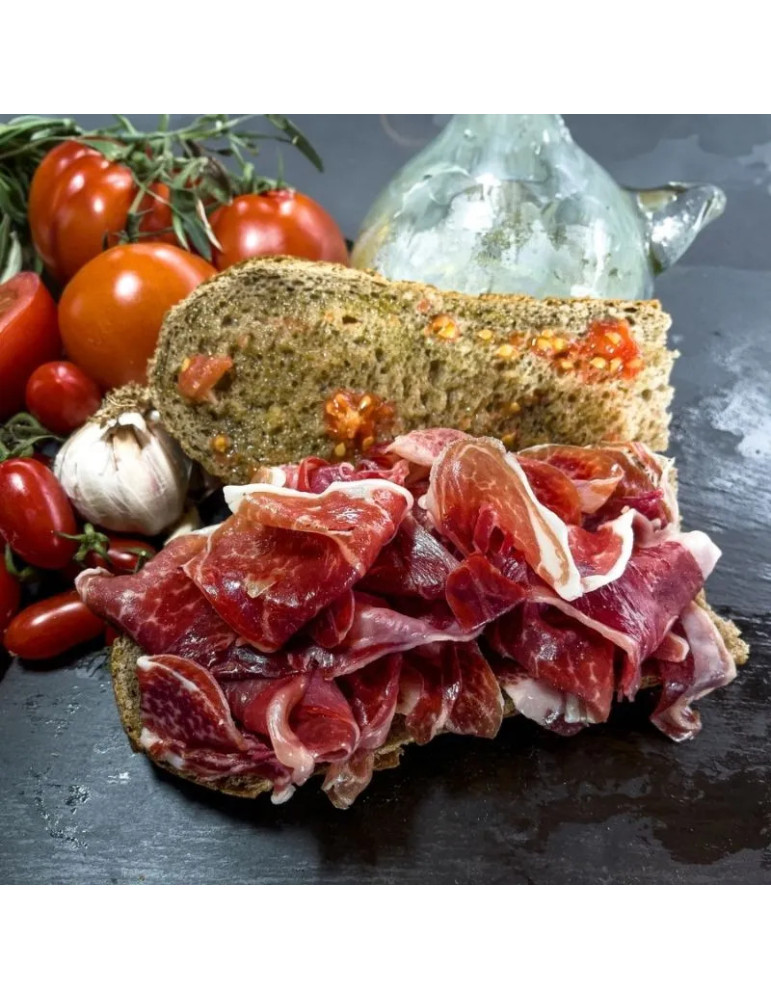 10 sobres de jamón de cebo ibérico 50% raza ibérico loncheado