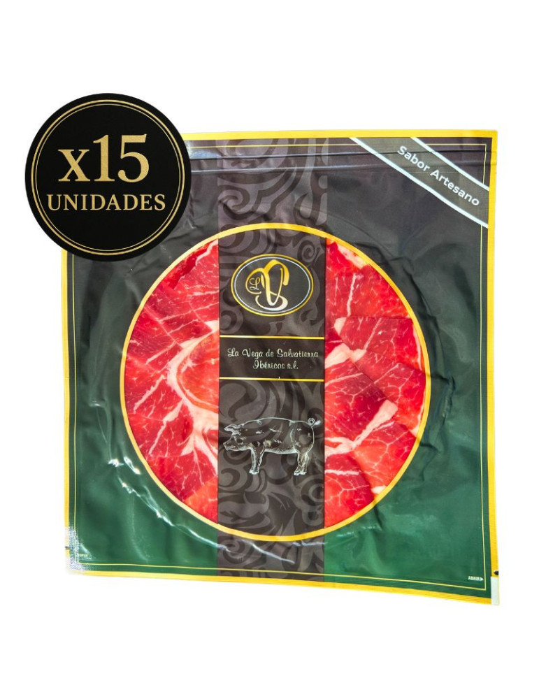 15 platos de paleta ibérica de cebo ibérica 50% raza ibérica