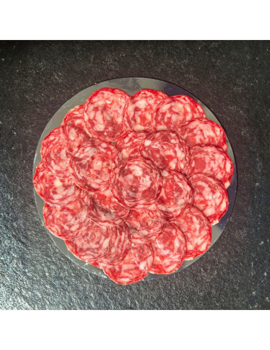 10 platos de salchichón ibérico cortado