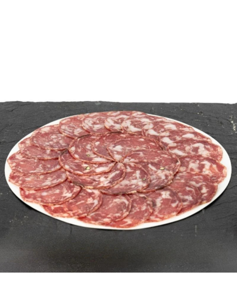 10 platos de salchichón ibérico cortado