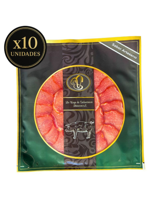 10 platos de lomo ibérico cortado Selección Oro
