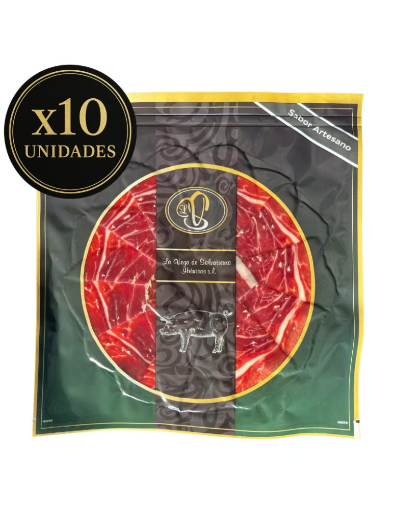 10 Platos de Jamón Ibérico de Cebo de Campo